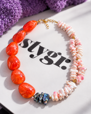 Necklace - Orange/Pink