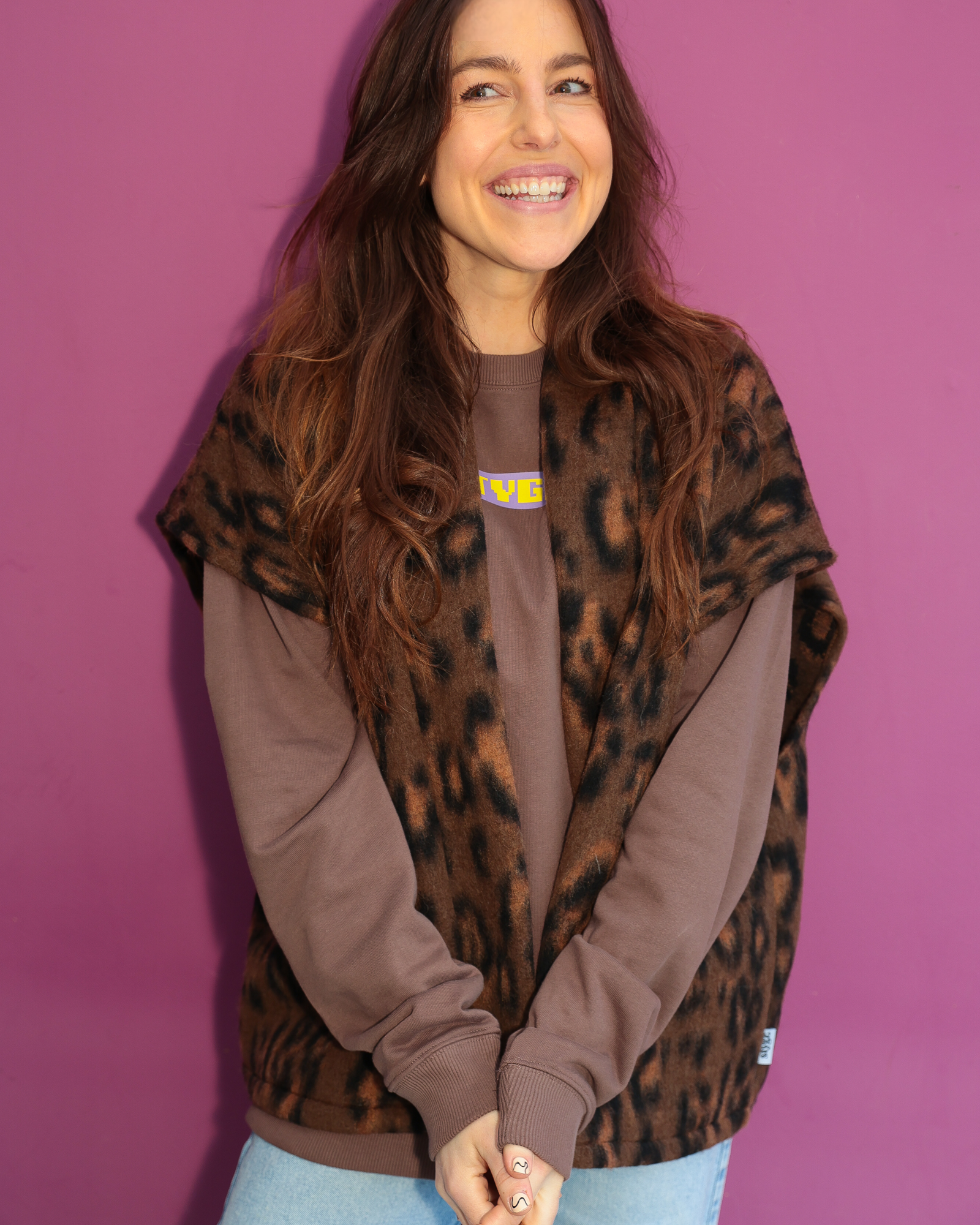 The XL Gilet - Leopard