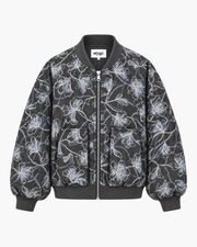 Bomberjacke - Fesselnde Blumen Blau