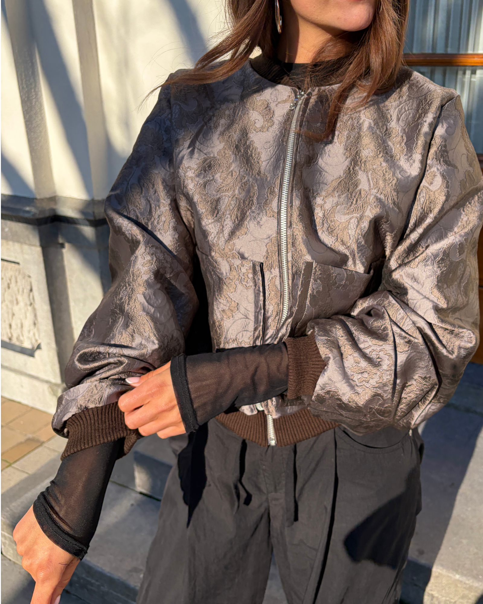 Bomber Jacket - The OG Metallic - Taupe