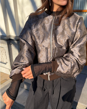 Bomber Jacket - The OG Metallic - Taupe