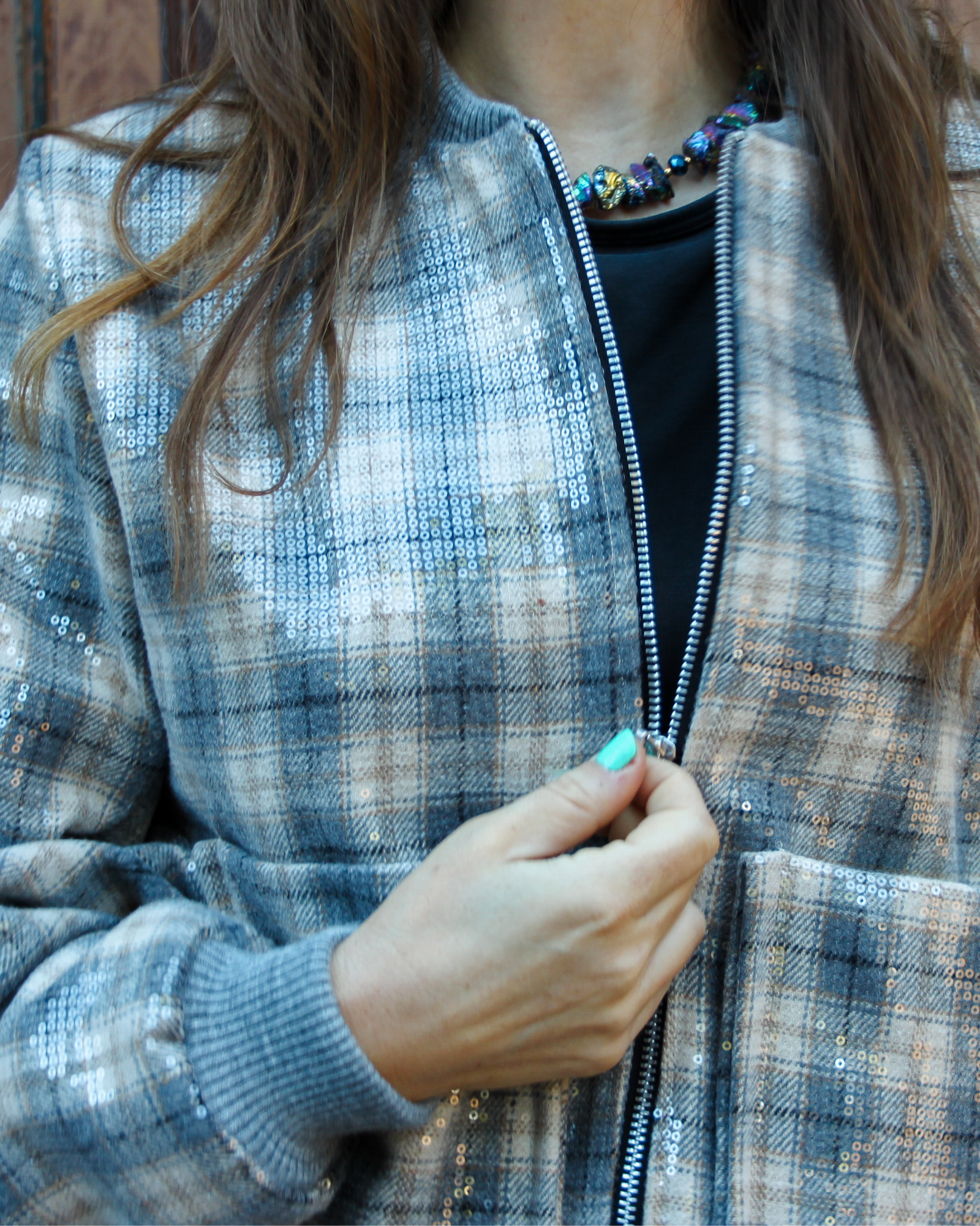 Bomber Jacket - Glitter Grandpa