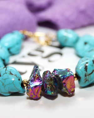 Bracelet - Chunky Turkoois