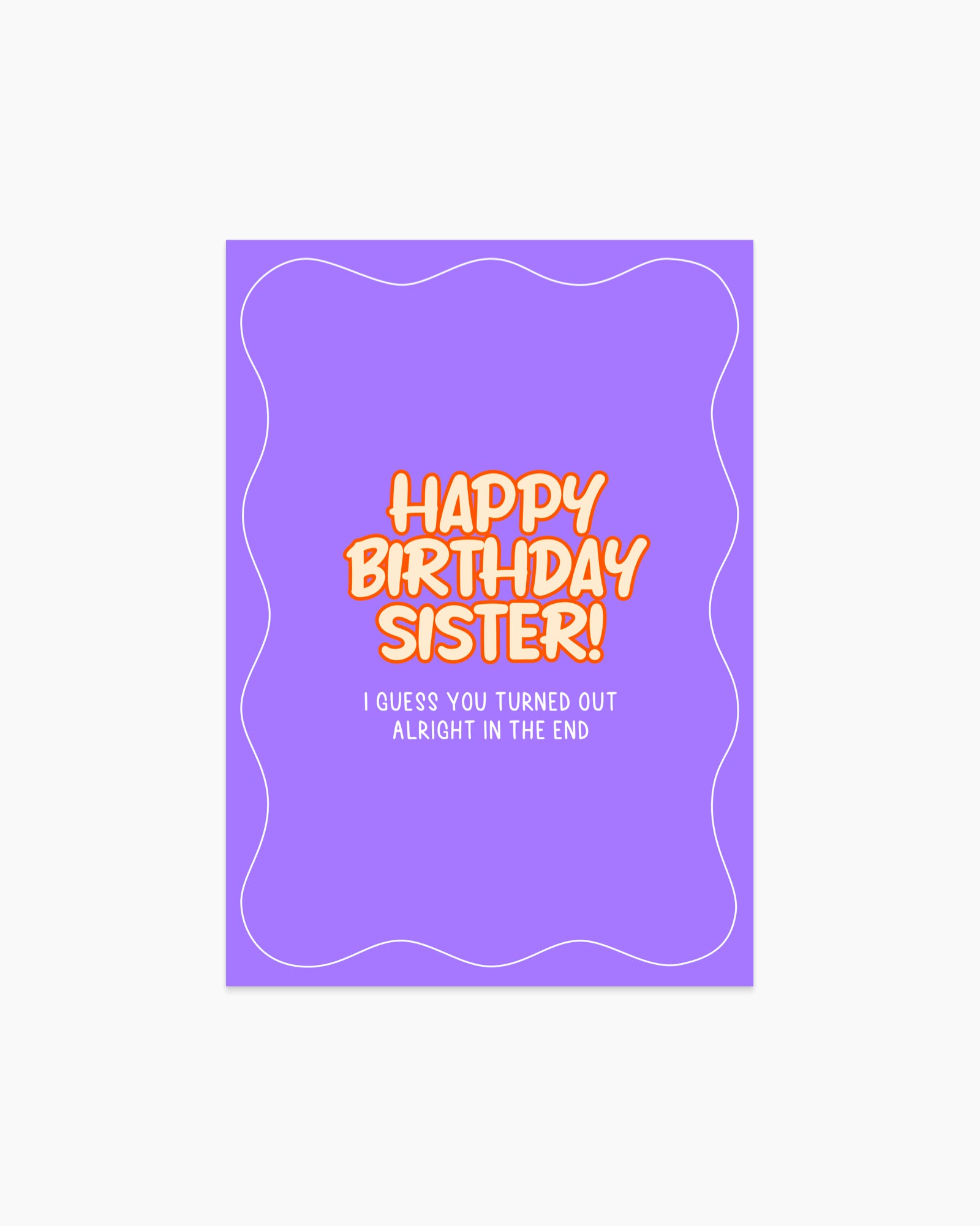 Postcard - Happy birthday sister
