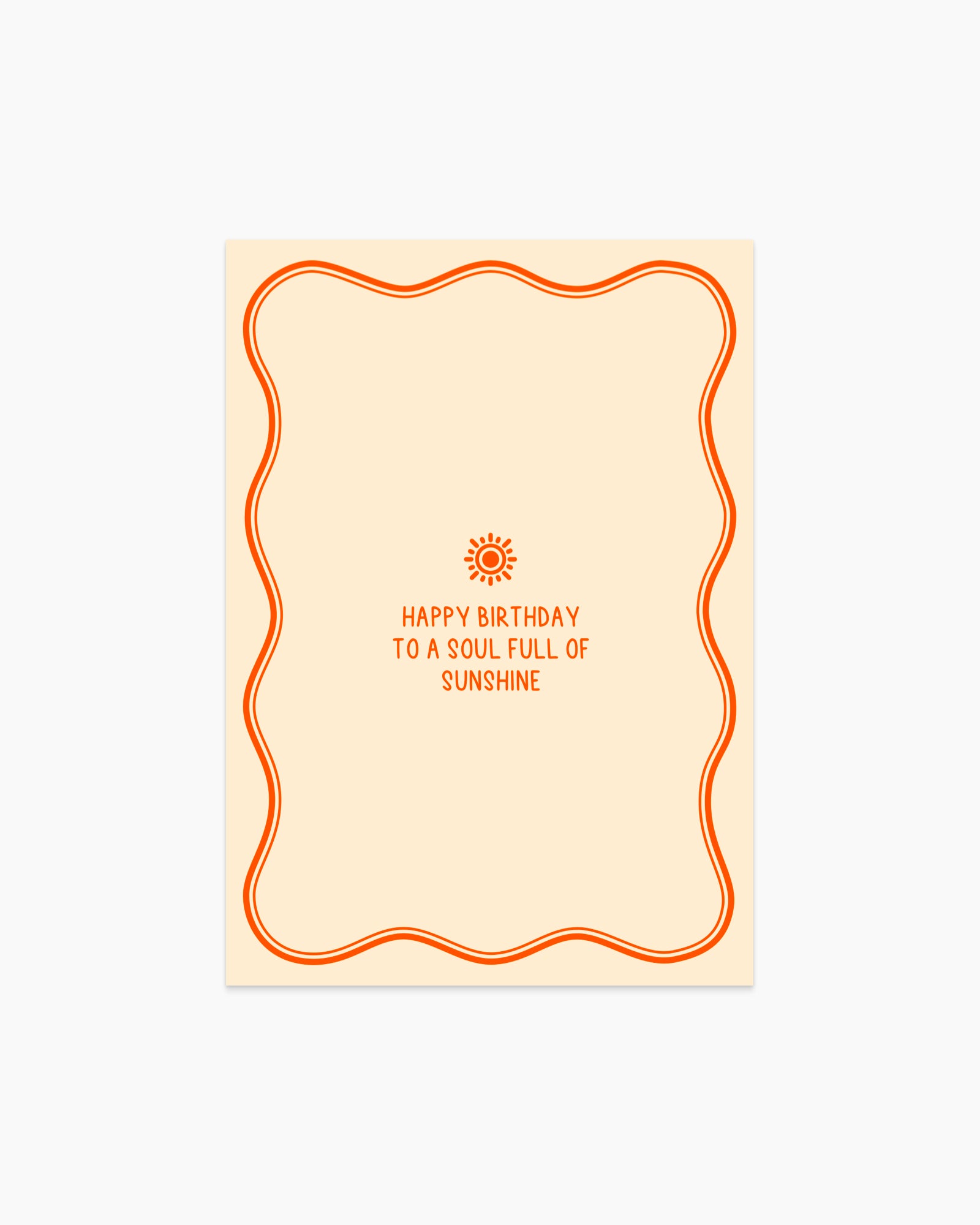 Postcard - Happy birthday to a soul full of sunshine