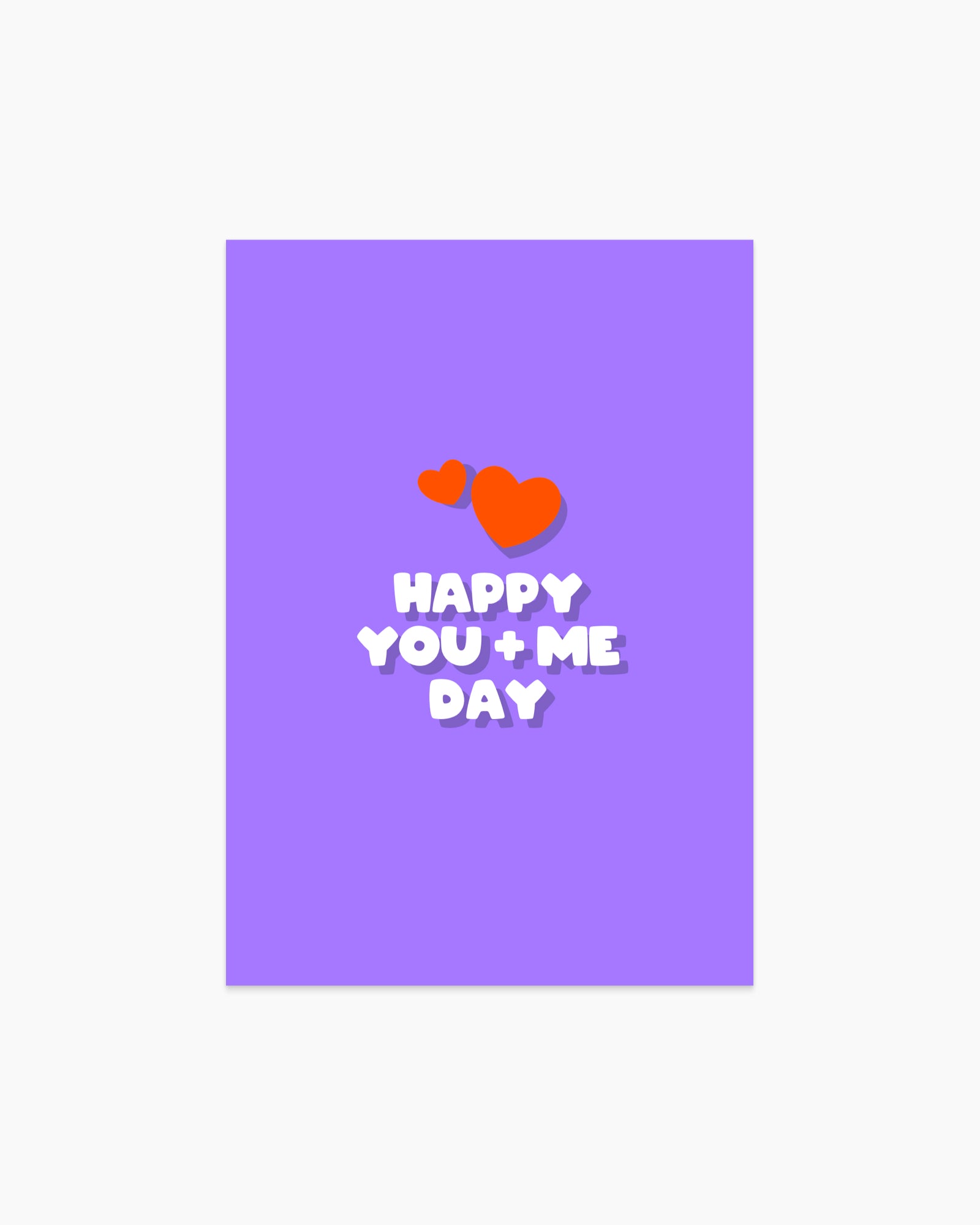 Postcard - Happy you + me day