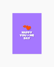 Postcard - Happy you + me day
