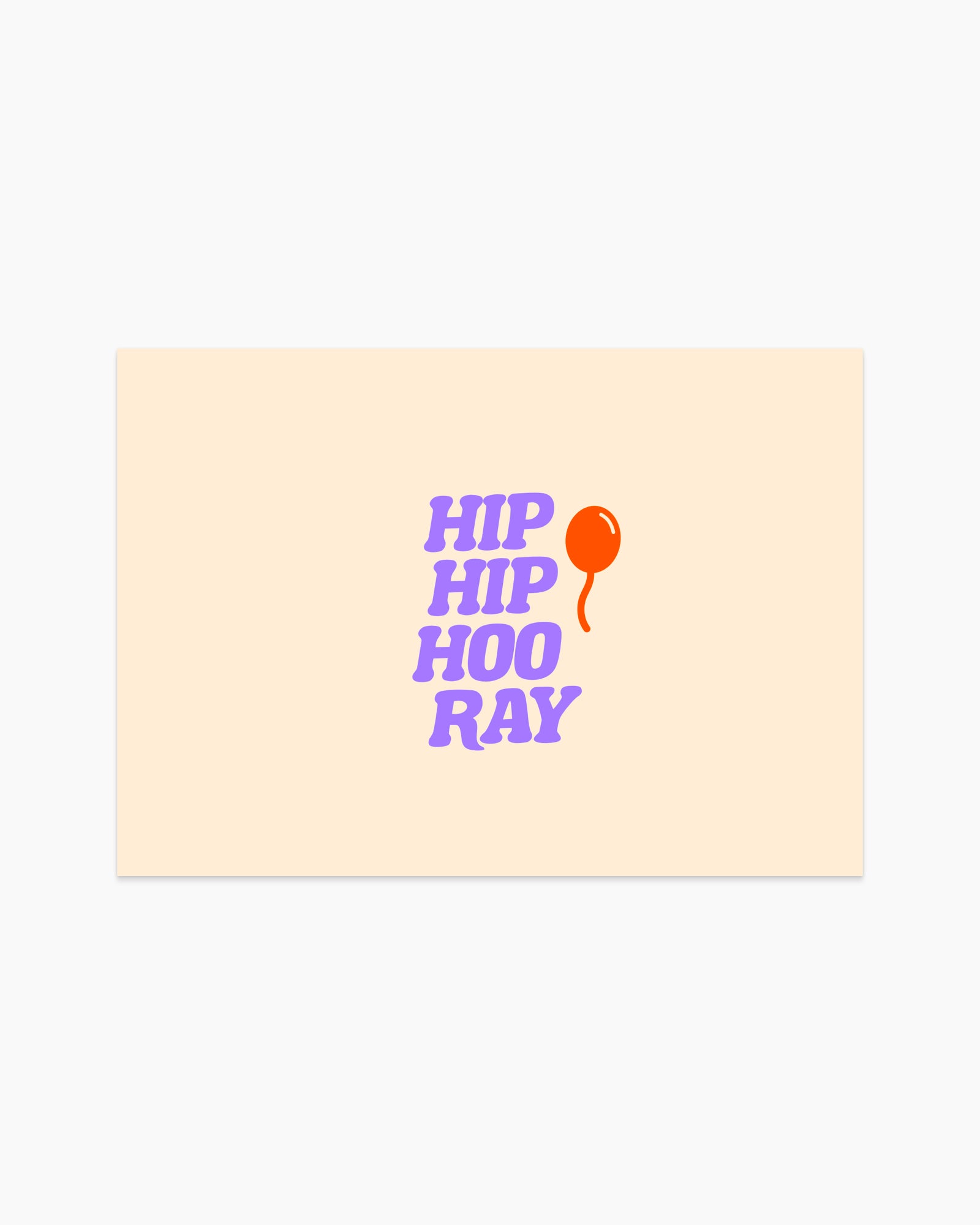 Postcard - Hip hip hooray