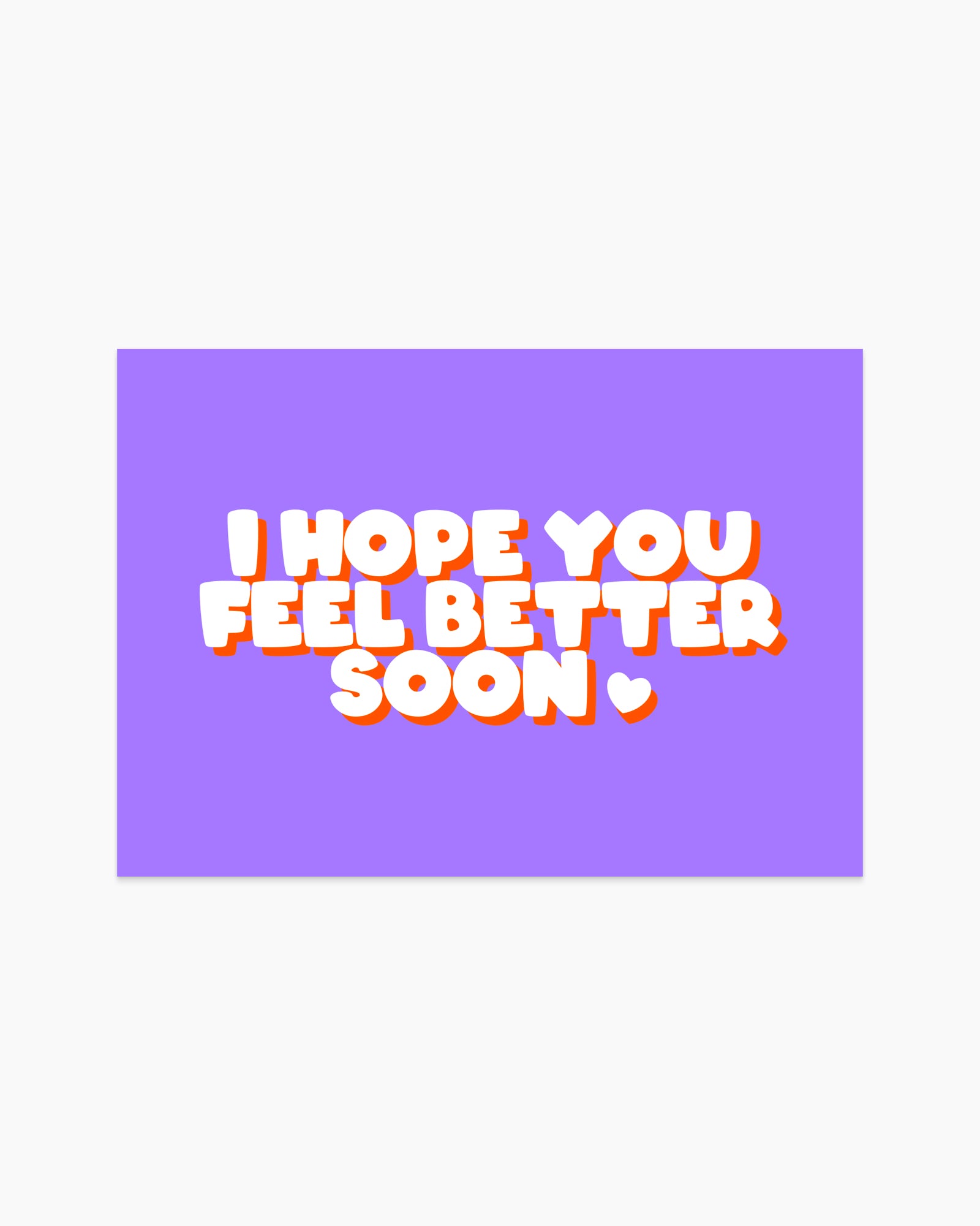 Postcard - I hope you feel better soon