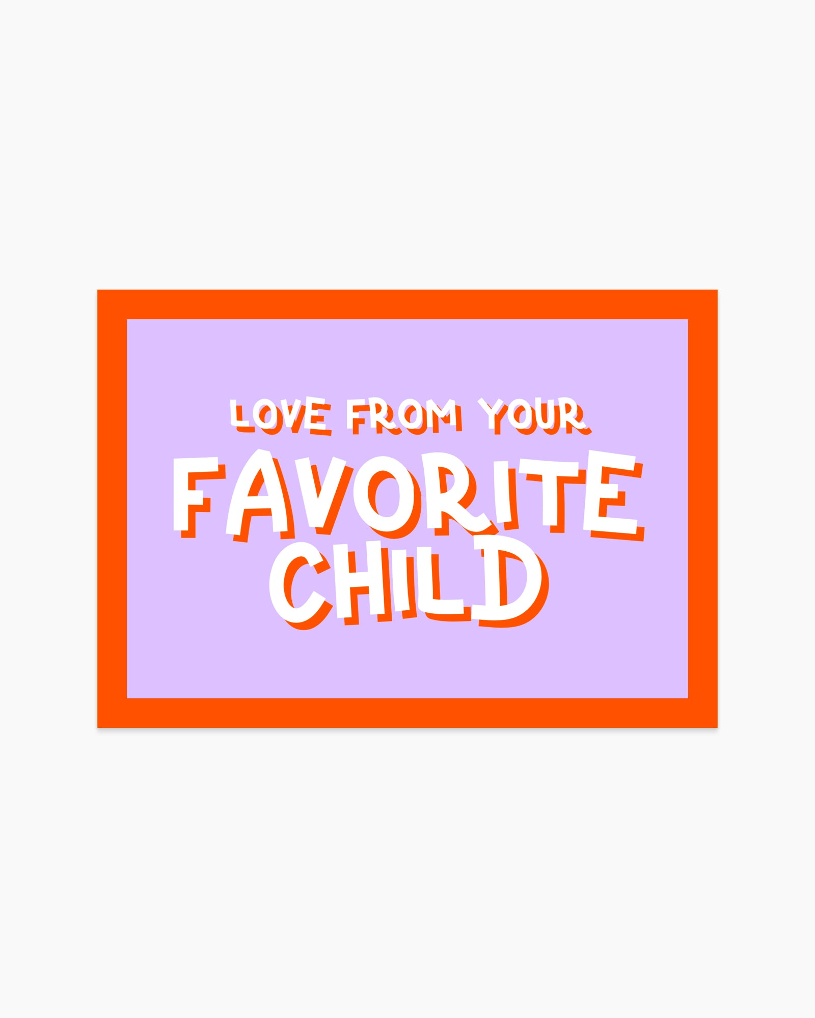 Postcard - Love from your favorite child