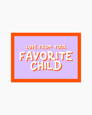 Postcard - Love from your favorite child