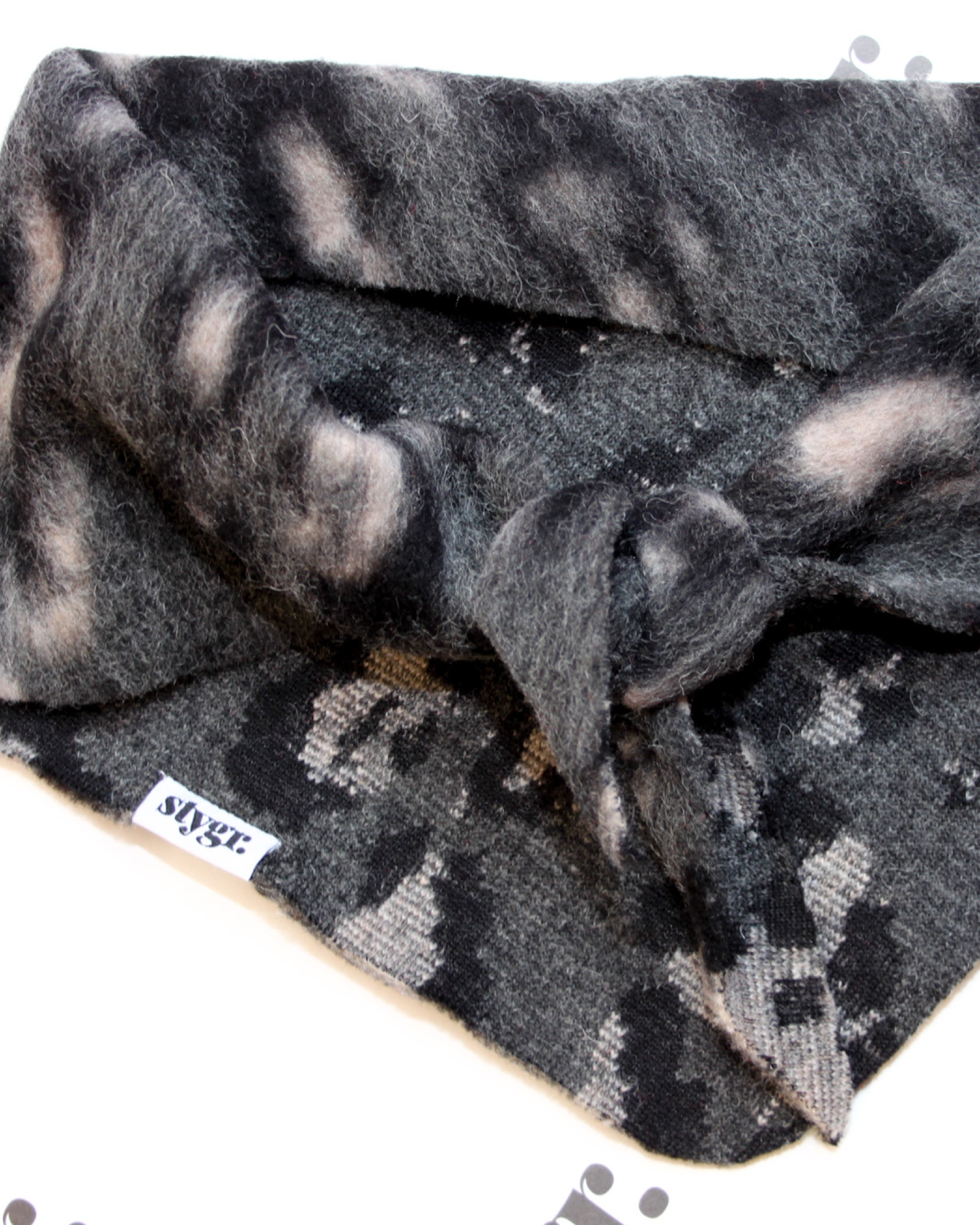 Mini Scarf Freakin' Cozy - Leopard grey