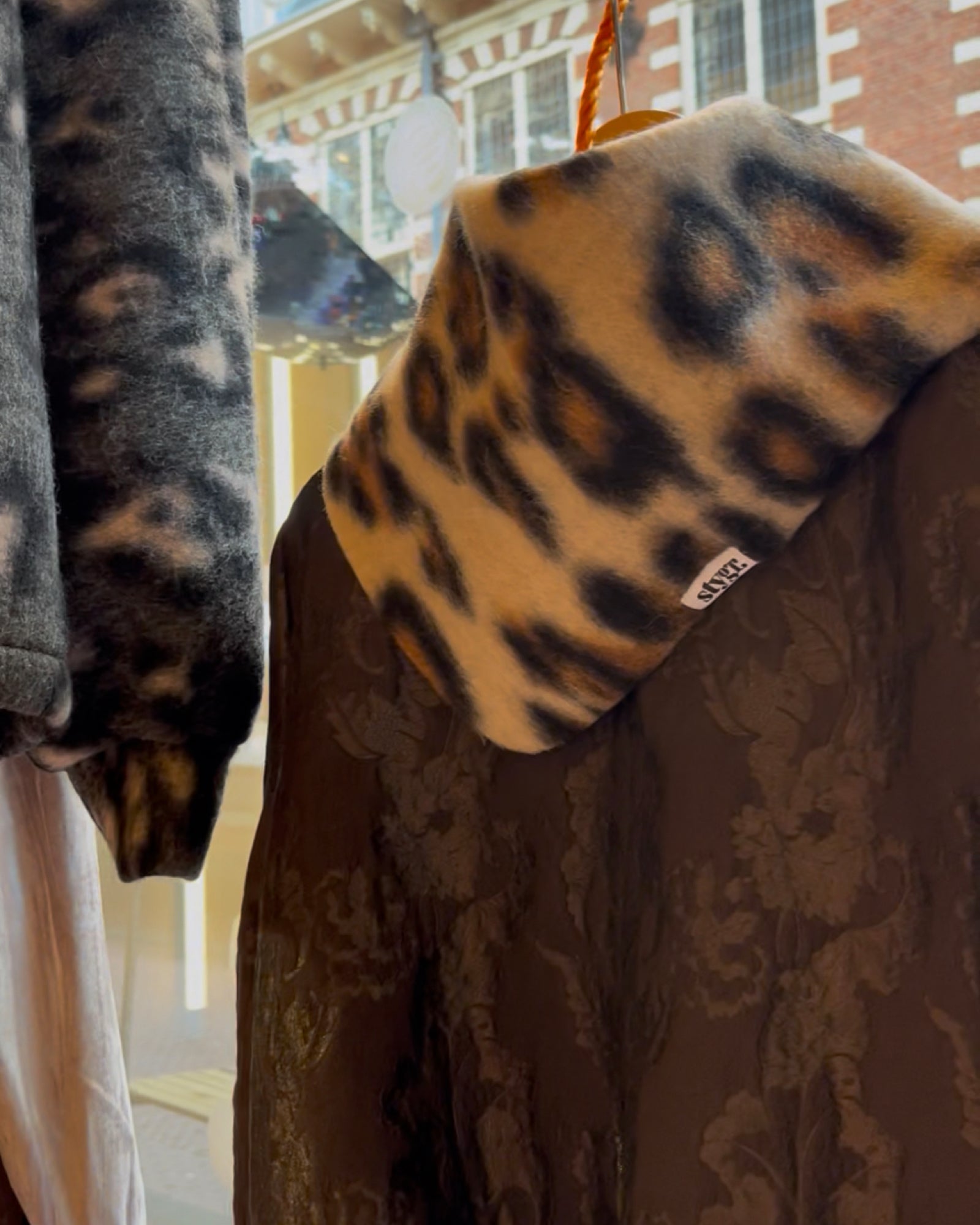 Mini Scarf Freakin' Cozy - Leopard Beige