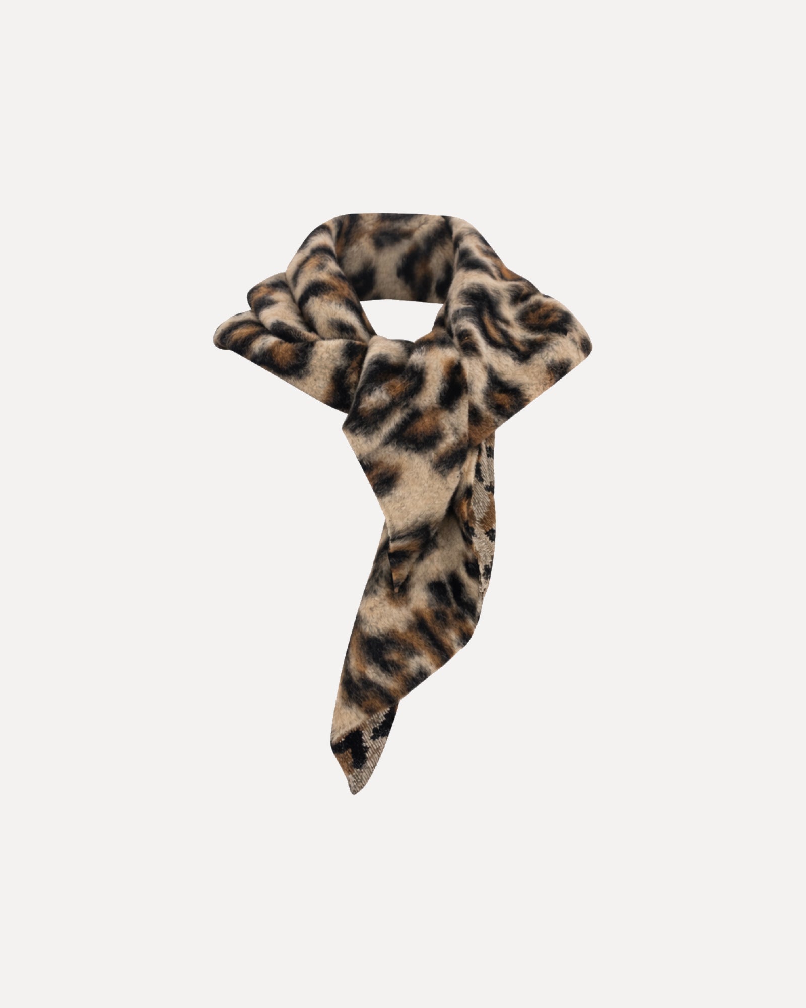 The XL Mini Scarf - Leopard Beige