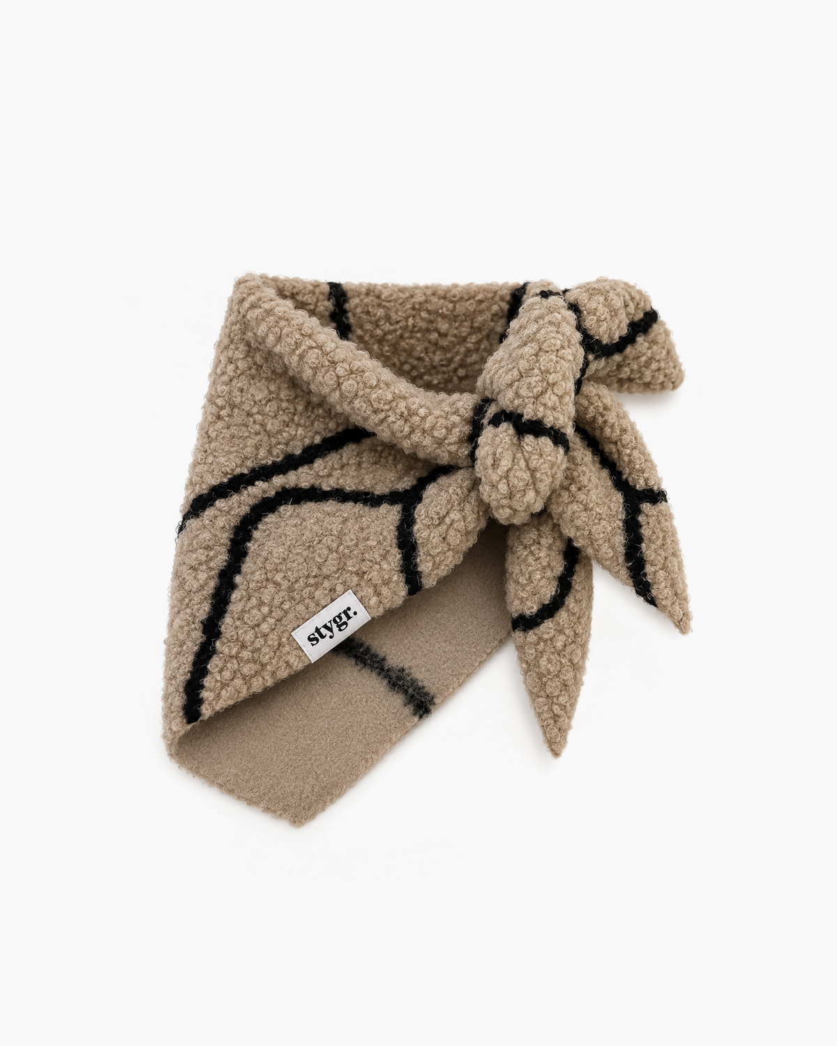 Mini Scarf - Bouclé Swirl Beige