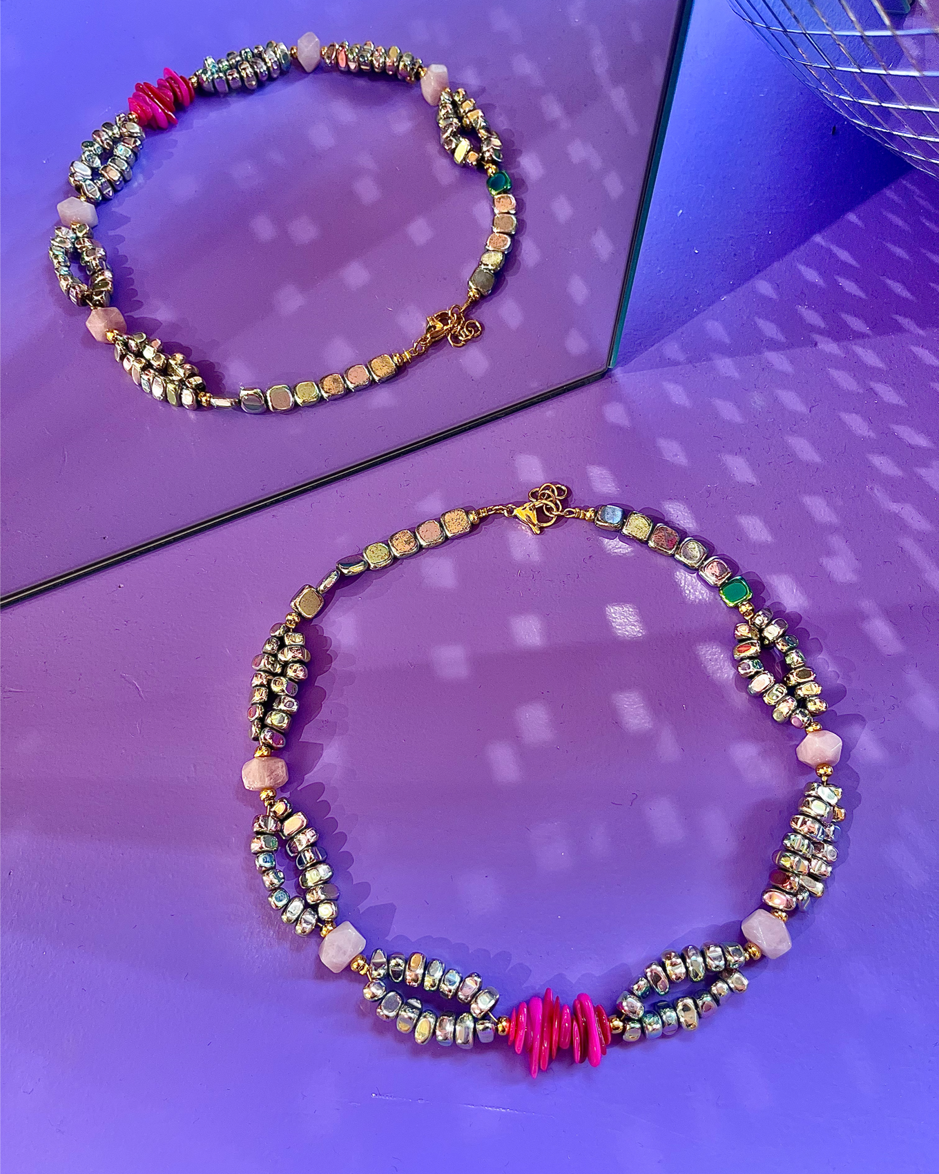 Necklace - Disco Muse Pink