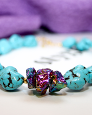 Necklace - Chunky Turkoois