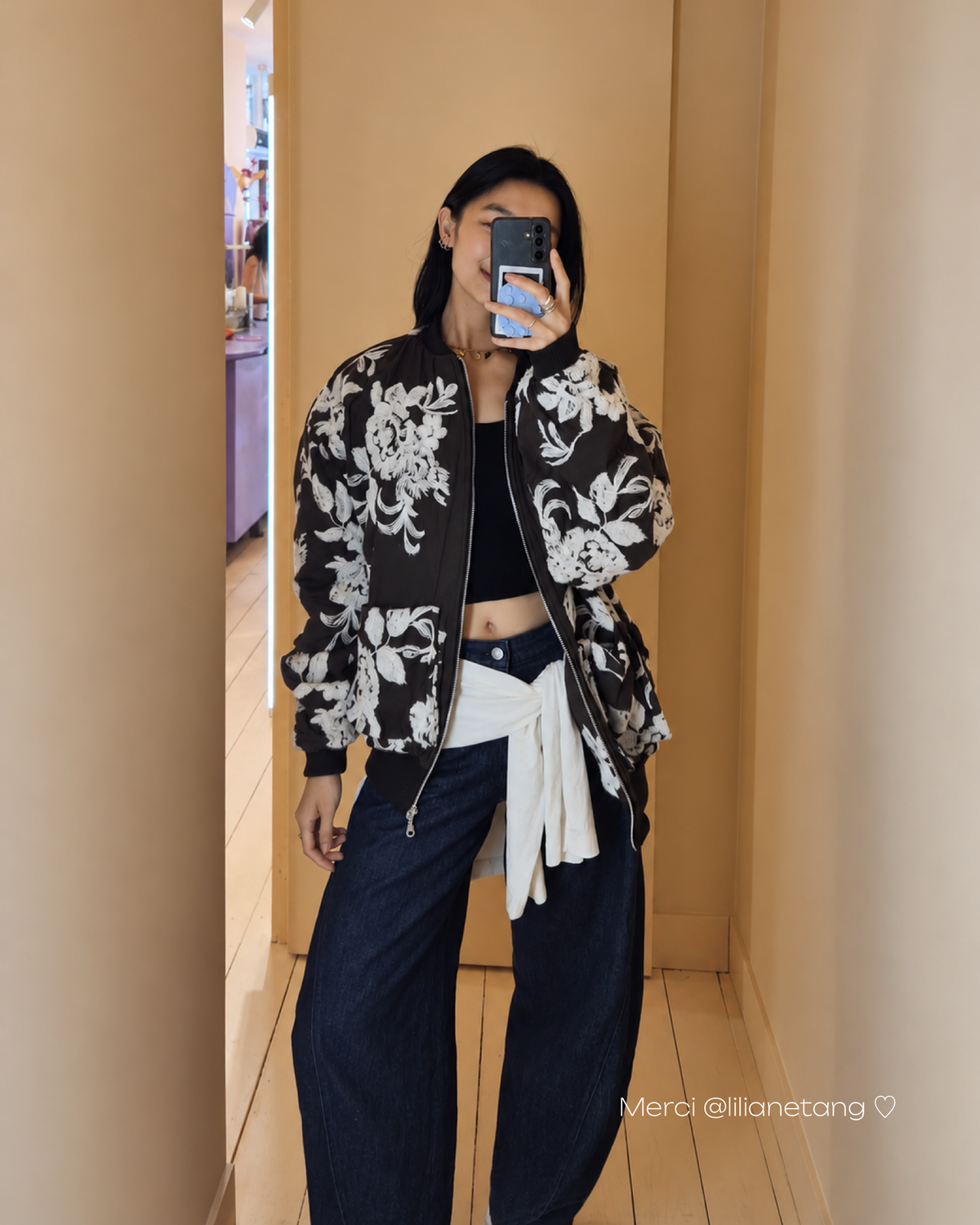 Bomber Jacket - Flowerish