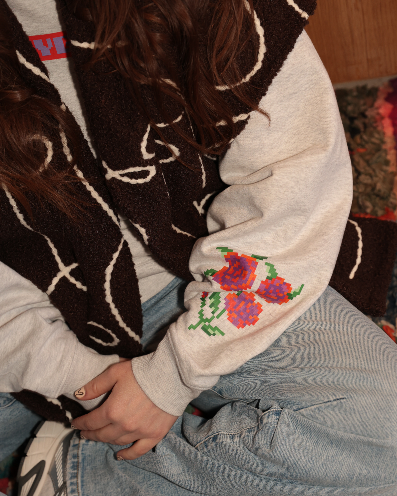 The XL Gilet - Teddy Swirl Brown