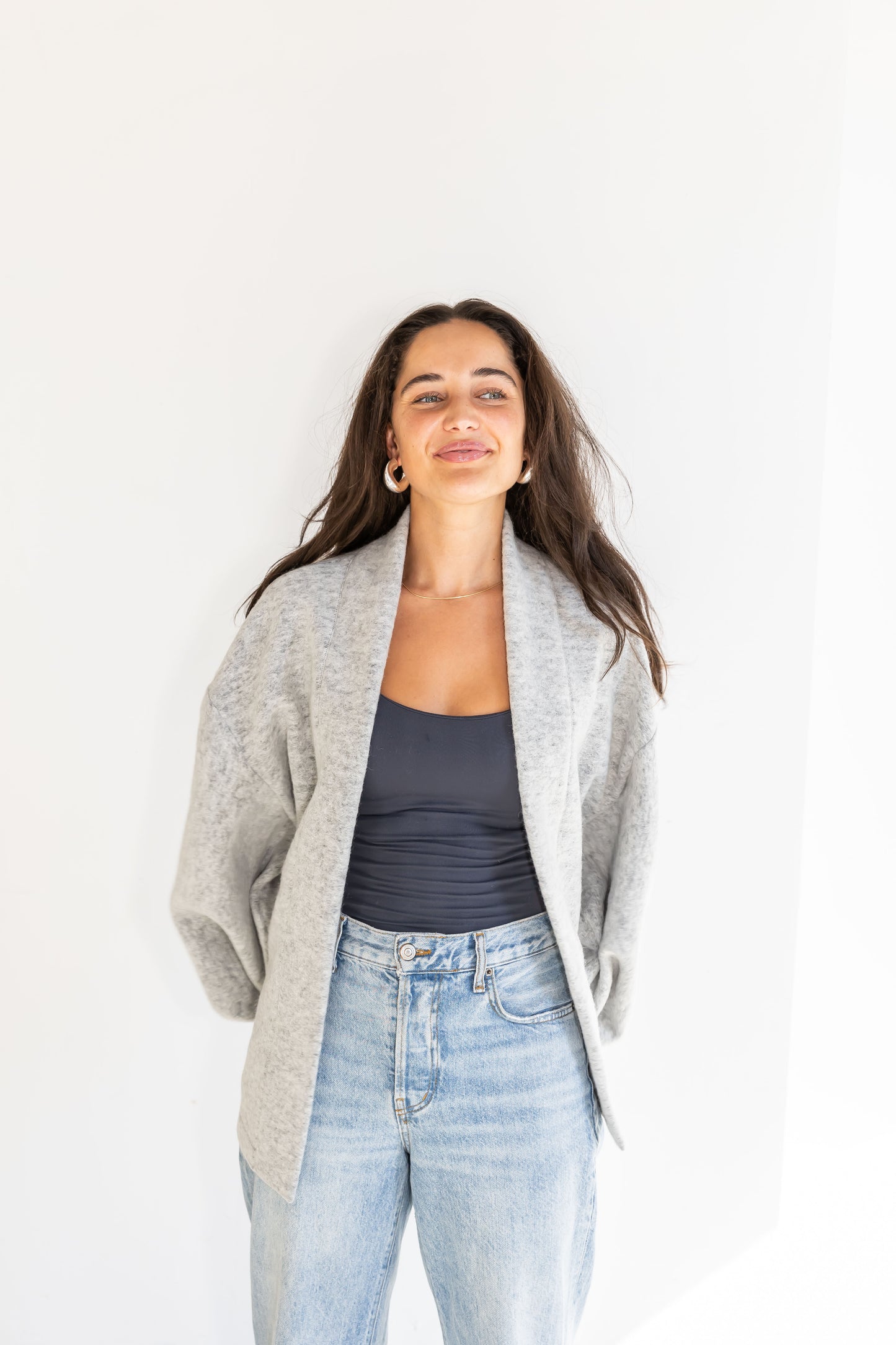 Vest - Cozy Up With Me Baby - Grey