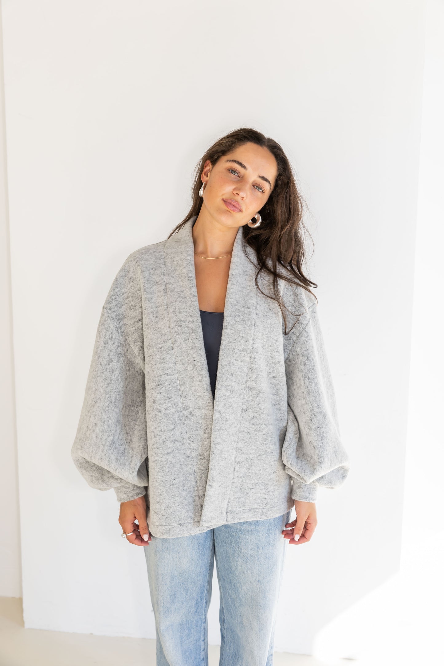 Vest - Cozy Up With Me Baby - Grey